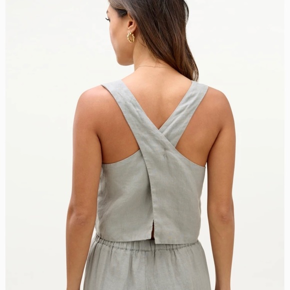 Splendid NWOT Mary Lawless Lee x Cross back Linen - Picture 4 of 5